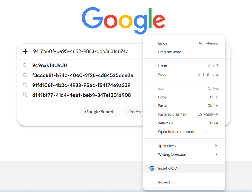 SnapGUID Context Menu Injection